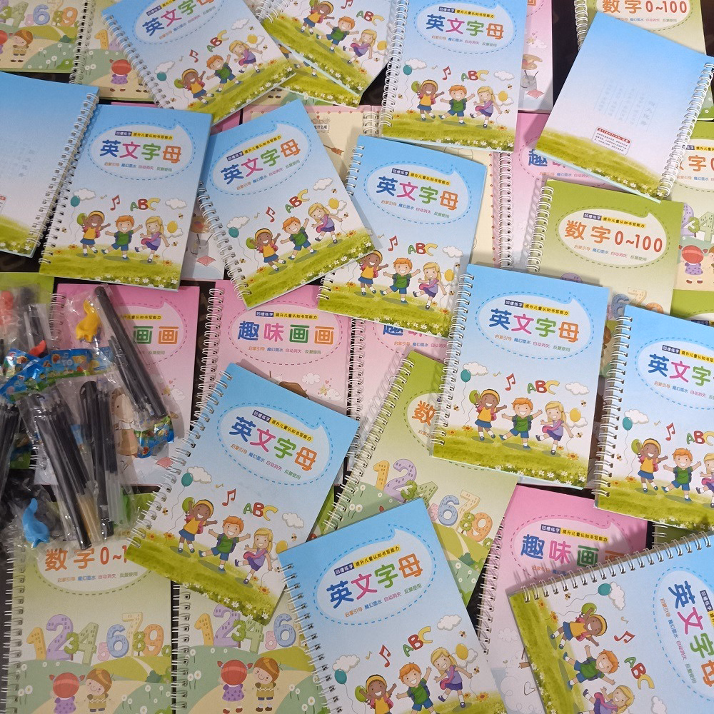 Bộ 3 Vở Tập Viết Nét Lõm Tự Xóa Kèm Bút Tự Bay Màu Cho Bé Luyện Dễ Dàng (1Bút + 5Ngòi + 1 Định Vị Cầm Bút) Gd127 - Lady'S Passion - Ảnh 7