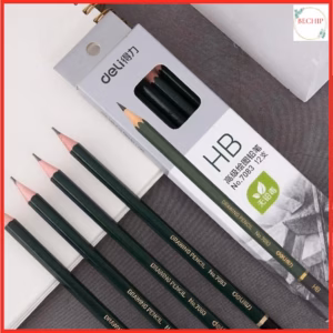 Hộp 12 Chiếc Bút Chì Cao Cấp 2B Deli Ctb239 - Bechip
