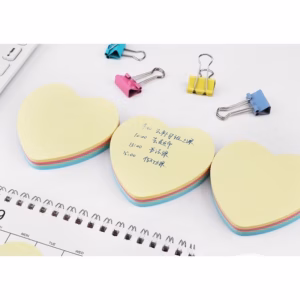 Giấy Ghi Chú Hình Trái Tim 4 Màu Pastel - Gdn