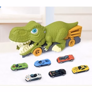 Xe Ô Tô Đồ Chơi Xe Khủng Long Nuốt Ô Tô Con Siêu Thú Vị Tặng Kèm Set 6 Ô Tô Con Hàng Loại 1 Kèm Hộp