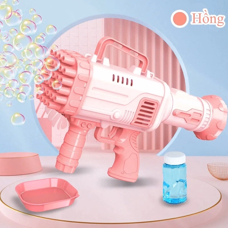 Súng Bắn Bong Bóng Cho Bé - Silver - Ảnh 3