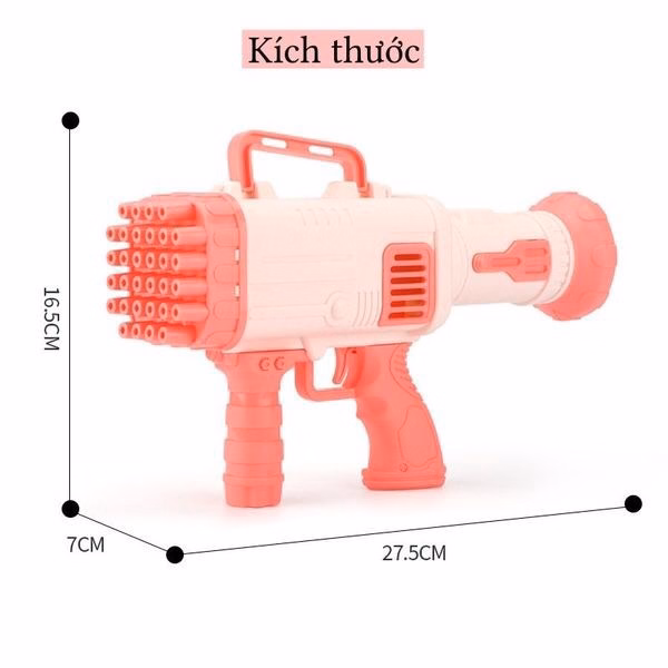 Súng Bắn Bong Bóng Cho Bé - Silver - Ảnh 2