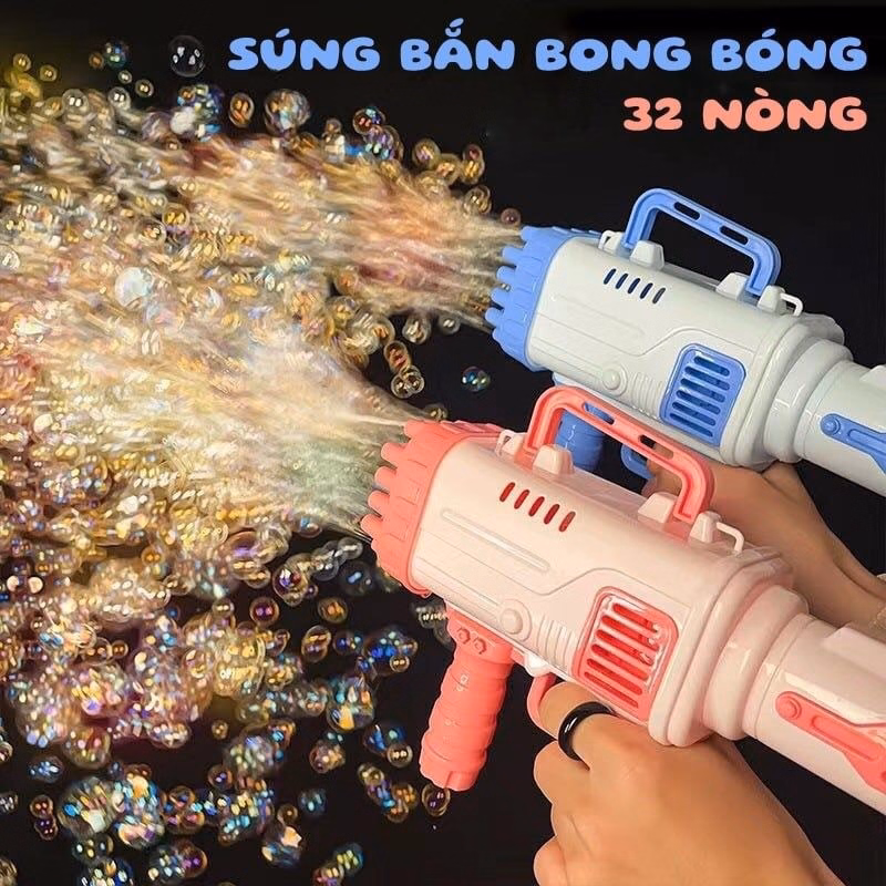 Súng Bắn Bong Bóng Cho Bé - Silver - Ảnh 5